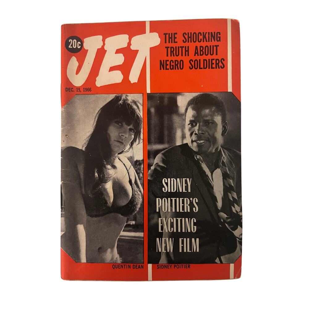 JET Magazine Dec 15 1966 Sidney Poitier In the Heat of the Night WWII Soldiers